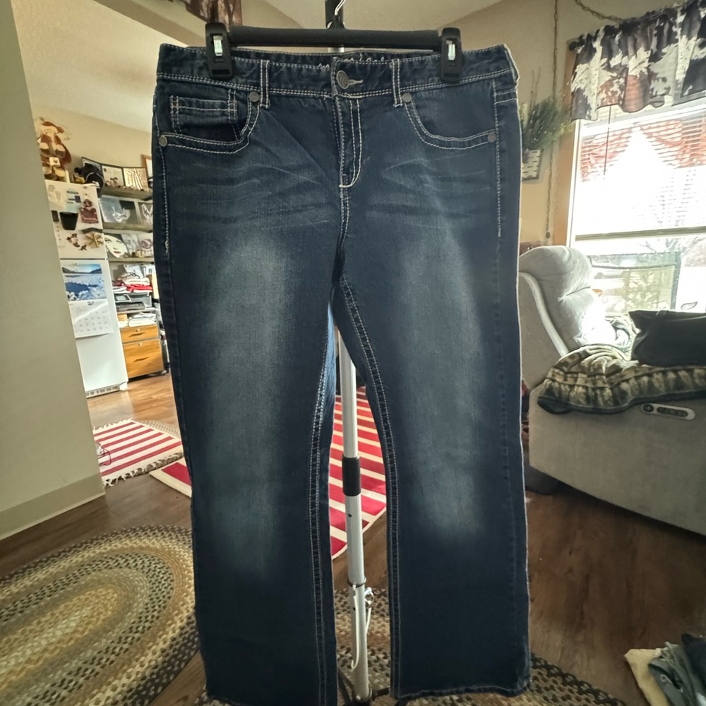 Maurices Dark Blue Boot Cut Jeans